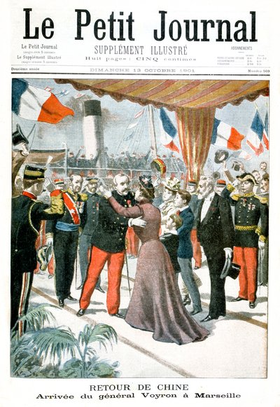 Příjezd generála Voyrona do Marseille po jeho návratu z Číny, 1901 od Unbekannt