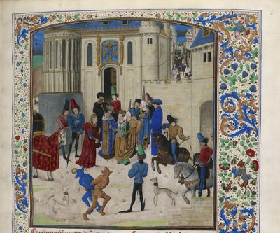 Příchod Isabeau de Bavaria do Paříže, cca 1470-1475. od Unbekannt
