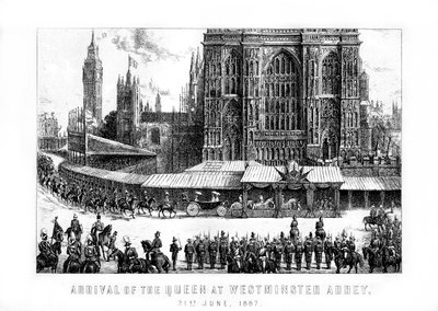 Příjezd královny do Westminster Abbey, Londýn, 21. června 1887, 1889 od Unbekannt