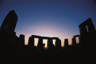 Neolitické umění: (doba bronzová): pohled na místo Stonehenge (asi 1700-1300 př. n. l.) Amesbury, Anglie od Unbekannt