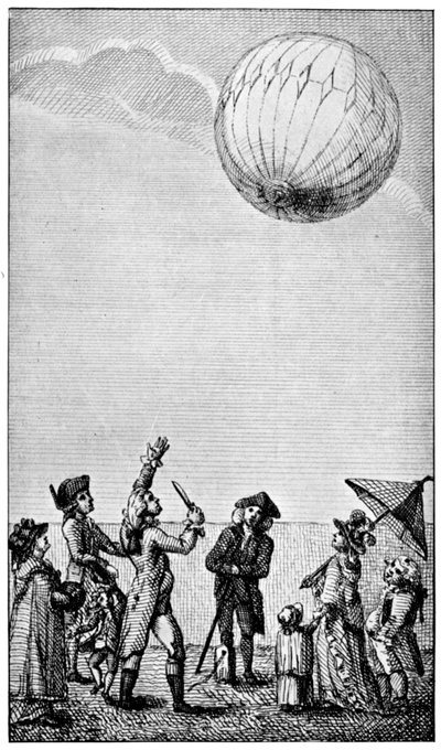 Vzestup balónu Montgolfier, konec 18. století, 1910 od Unbekannt