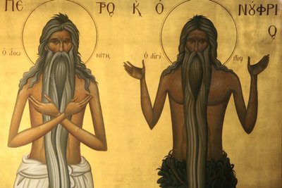 Asketický svatý Thessaloniki Řecko od Unbekannt