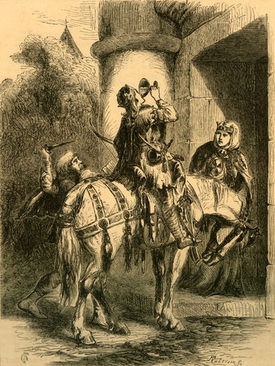Atentát na Edwarda mučedníka, c1890. od Unbekannt