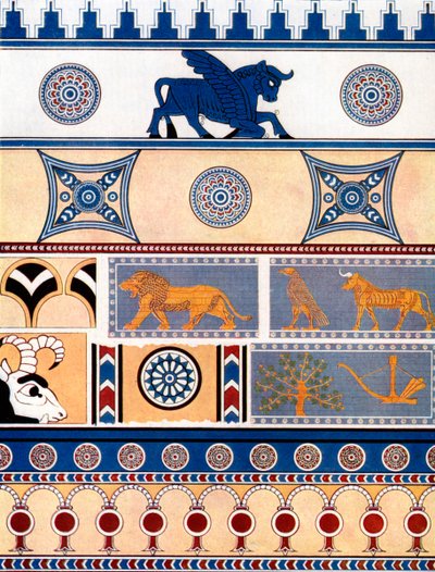 Asyrský design cihel a dlaždic, 1933-1934 od Unbekannt