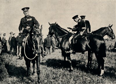 Na vojenských manévrech, c1916, 1945. od Unbekannt