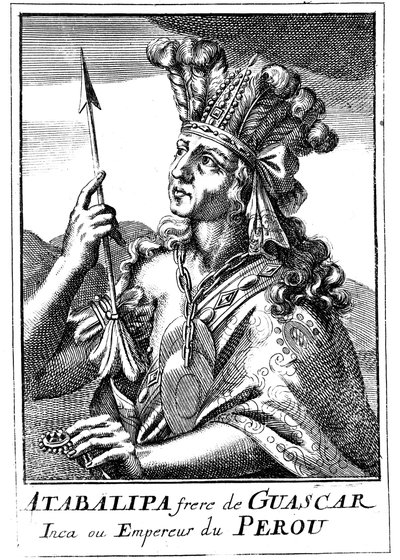 Atahualpa d1553, poslední peruánský císař Inků, 1686 od Unbekannt