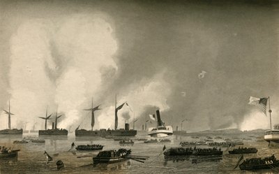 Útok na ostrov Roanoke – vylodění vojsk, 1878. od Unbekannt