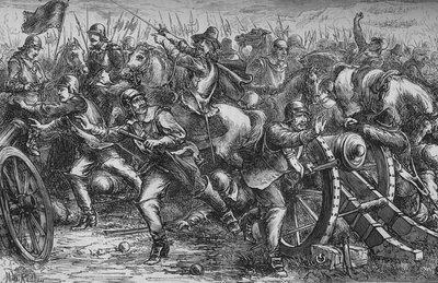 Útok na Leitha, c1560, c1880 od Unbekannt