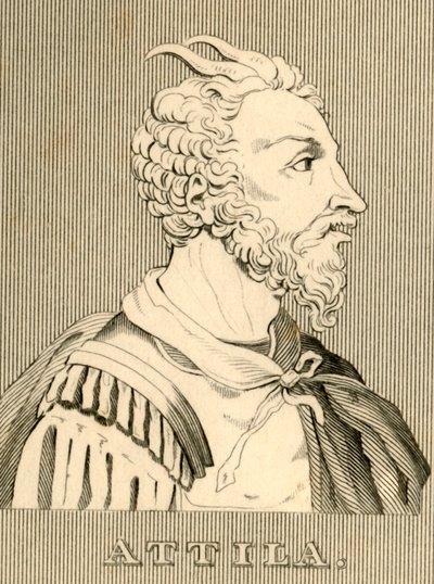 Attila, c406-453, 1830. od Unbekannt