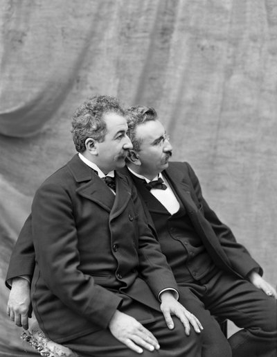 Auguste a Louis Lumiere, 1895. od Unbekannt