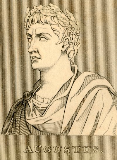 Augustus, 63 př. nl - 14 našeho letopočtu, 1830. od Unbekannt