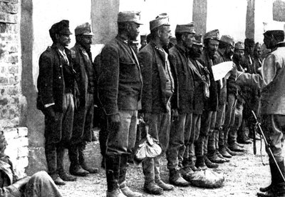 Rakouské jednotky se vzdávají bez výstřelu, 1914 od Unbekannt