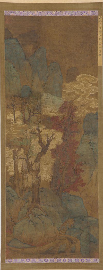 Podzimní listí v horské rokli, dynastie Ming, 1368-1644. od Unbekannt