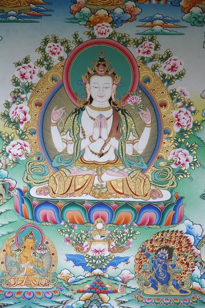 Avalokiteshwara, Buddha Aa Compassion, Kathamandu, Nepál od Unbekannt