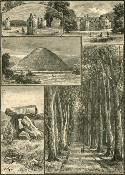 Avebury. Littlecote. Silbury. Devils Den. Grand Avenue., 1898. od Unbekannt