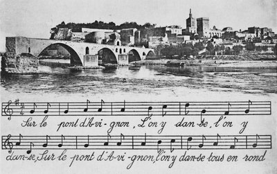 Avignon. - Most St-Benezet, c1925 od Unbekannt