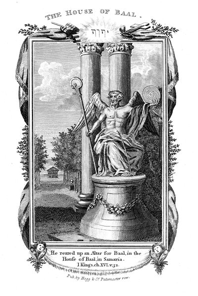 Baal, hlavní bůh Kananejců, 1804 od Unbekannt