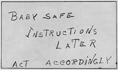 Baby Safe Instructions Later Act odpovídajícím způsobem, 1932, 1938 od Unbekannt