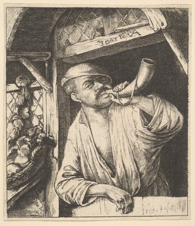 Baker Blowing Horn, 1610-85. od Unbekannt