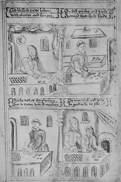 Pekaři v práci MS. Přidat. 34, 605, 1903 od Unbekannt