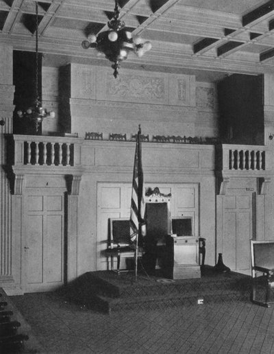Balkon a pódium v Lodge Room of the Masonic Temple, Birmingham, Alabama, 1924 od Unbekannt
