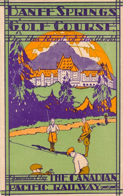 Golfové hřiště Banff Springs, scorecard, c1925 od Unbekannt
