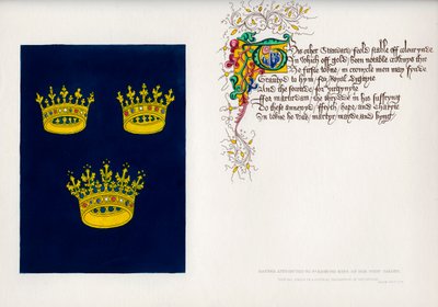Prapor a báseň, 15. století, 1840 od Unbekannt