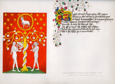 Prapor a báseň, 15. století, 1840 od Unbekannt