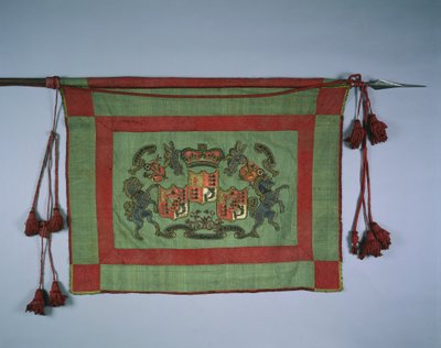 Banner s královským erbem Velké Británie, 18. století. od Unbekannt