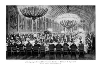 Banket v Emperors Hall, Römer, Frankfurt, 17. srpna 1863, 1900 od Unbekannt