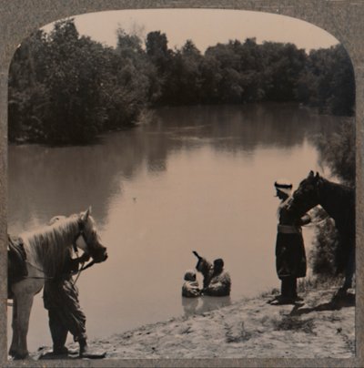 Křest v Jordánu, c1900 od Unbekannt