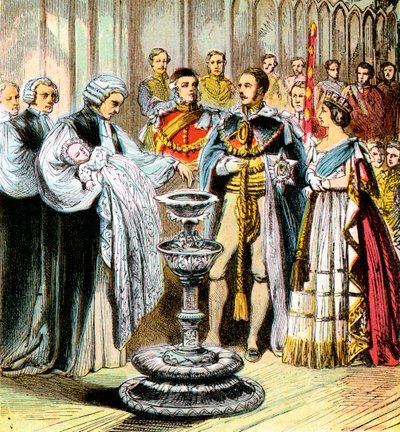 Křest prince z Walesu, 1842 c1850 od Unbekannt