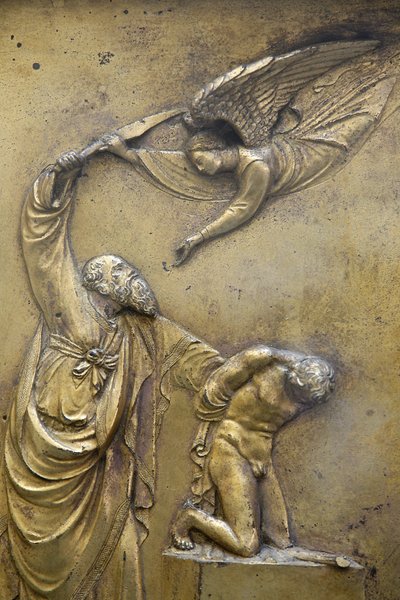 Baptisterium San Giovanni. Brána ráje. Abraham obětuje Isaaca Florence Italie od Unbekannt
