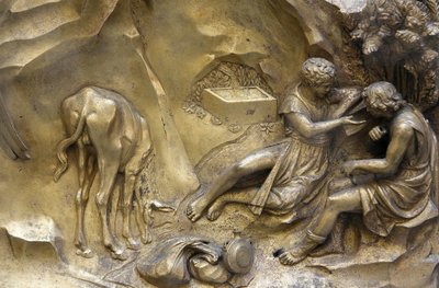 Baptisterium San Giovanni. Brána ráje. Kain a Ábel, Florencie, Itálie od Unbekannt