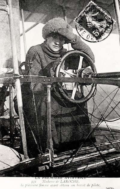 Baronka Raymonde Delaroche, francouzský letec, 1909 od Unbekannt
