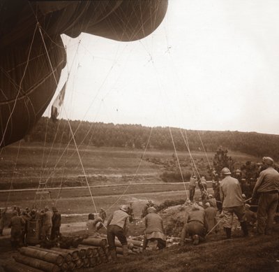 Přehradní balón, Genicourt, severní Francie, c1914-c1918 od Unbekannt