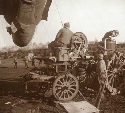 Přehradní balón, Genicourt, severní Francie, c1914-c1918 od Unbekannt