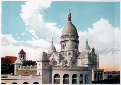 Bazilika Sacre Coeur, Paříž, c1900 od Unbekannt