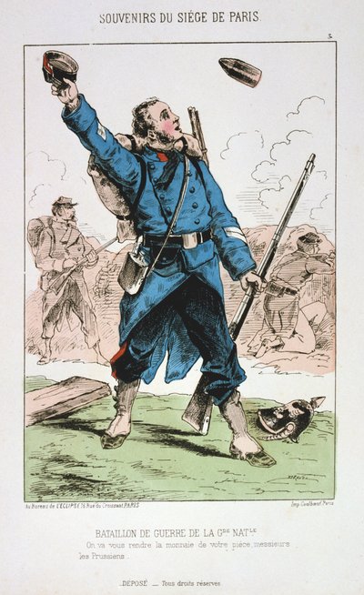Válečný prapor Národní gardy, obléhání Paříže, 1870-1871 od Unbekannt