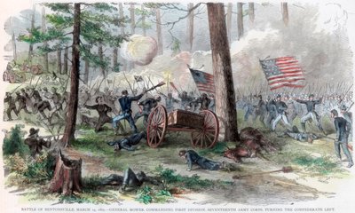 Bitva u Bentonville, Severní Karolína, Americká občanská válka 19. března 1865 od Unbekannt