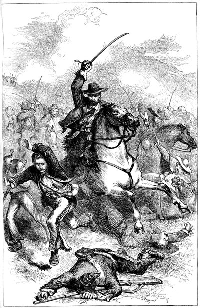 Bitva u Buena Vista, Mexiko, 1847 c1880 od Unbekannt
