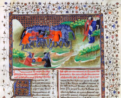 Bitva u Cocherel, 1364, 15. století od Unbekannt