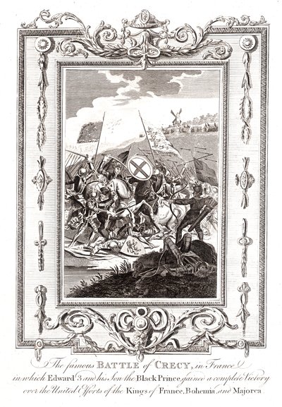 Bitva u Crecy ve Francii, 1346 od Unbekannt