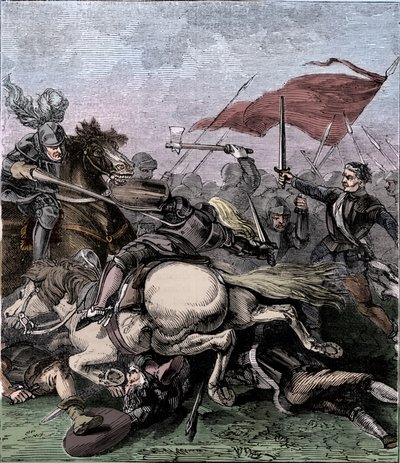 Bitva u Floddenu, 1513, c1910 od Unbekannt