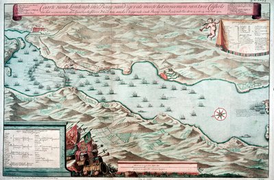 Bitva u Vigo Bay, Španělsko, 12. října 1702 od Unbekannt
