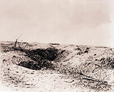 Battlefield, Tahure, severní Francie, c1914-c1918 od Unbekannt