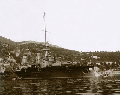 Bitevní loď ve Villefranche, Francie, c1914-c1918 od Unbekannt