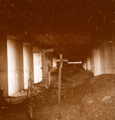 Bajonetový příkop, Verdun, severní Francie, c1916-c1918. od Unbekannt