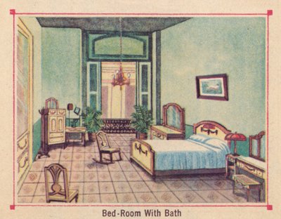 Ložnice s vanou - Hotel Florida - Havana - Kuba, c1910 od Unbekannt