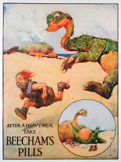 Reklama Beechams Pills, 1914 od Unbekannt